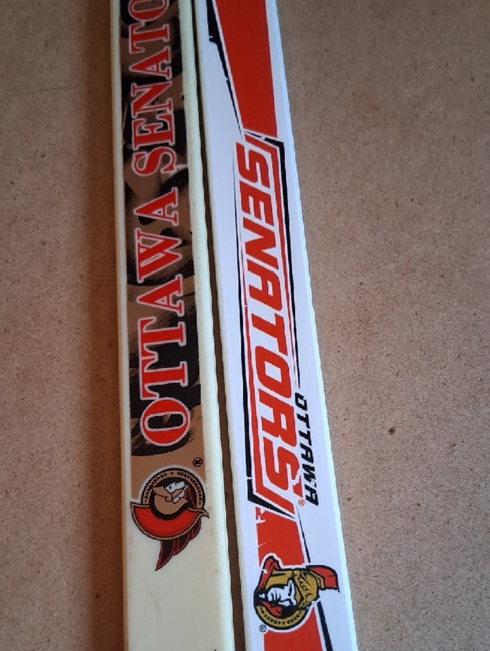 Ottawa Senators NHL Mini Hockey Sticks - Red, White, Cream - Picture 1 of 9